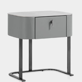 Melrose Bedside Table Grey