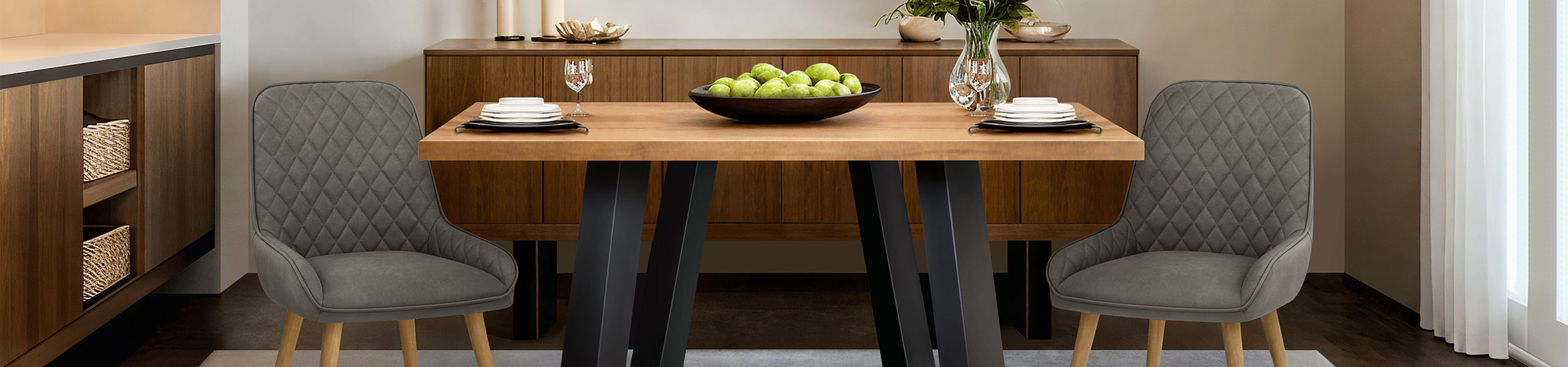 Azure Oak Dining Chair Grey Video Banner