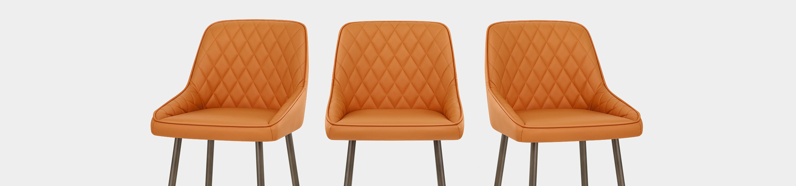 Brisbane Real Leather Stool Orange Video Banner