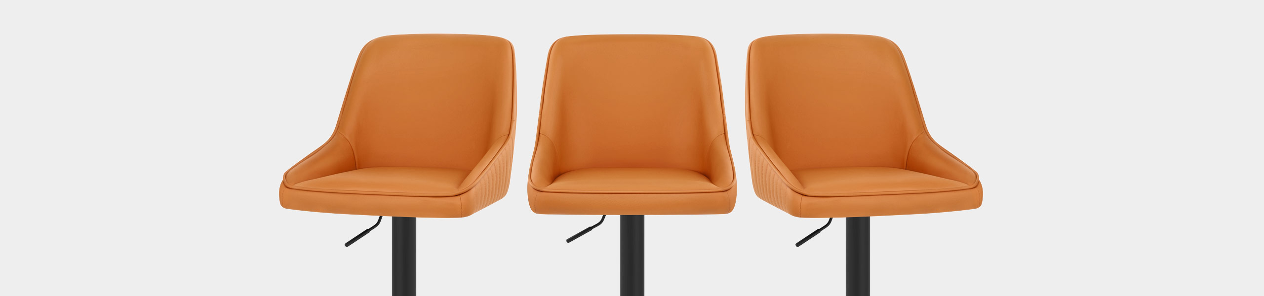 Canberra Real Leather Stool Orange Video Banner