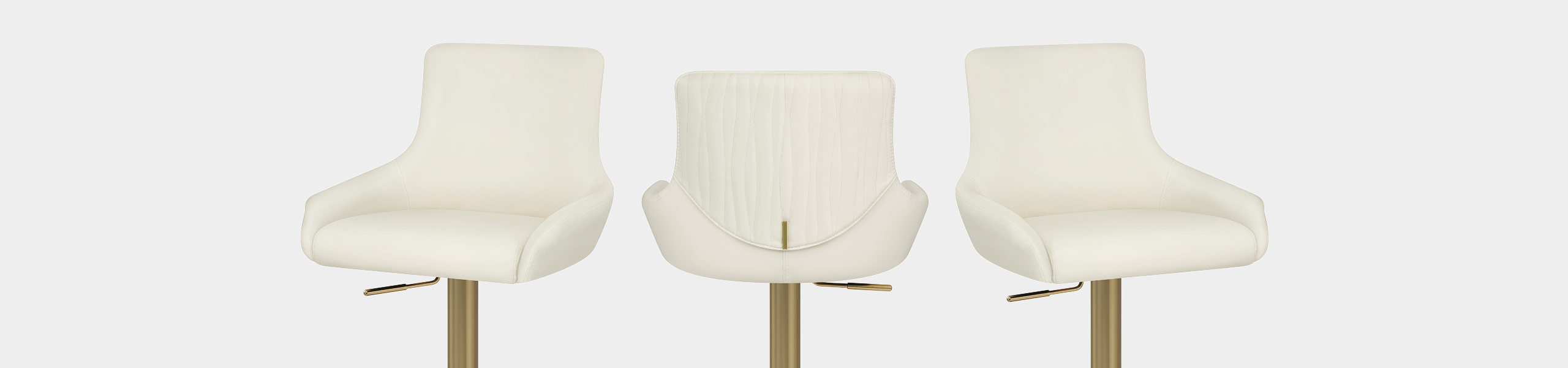 Olivia Gold Bar Stool Ivory Video Banner